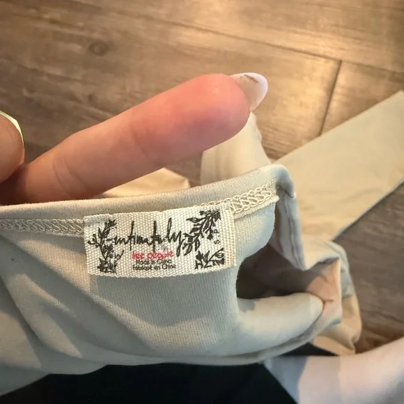 Free People Truth of Square Bodysuit Beige Size S - Picture 3 of 3